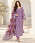 Designer Muslin Suit With Organza Dupatta