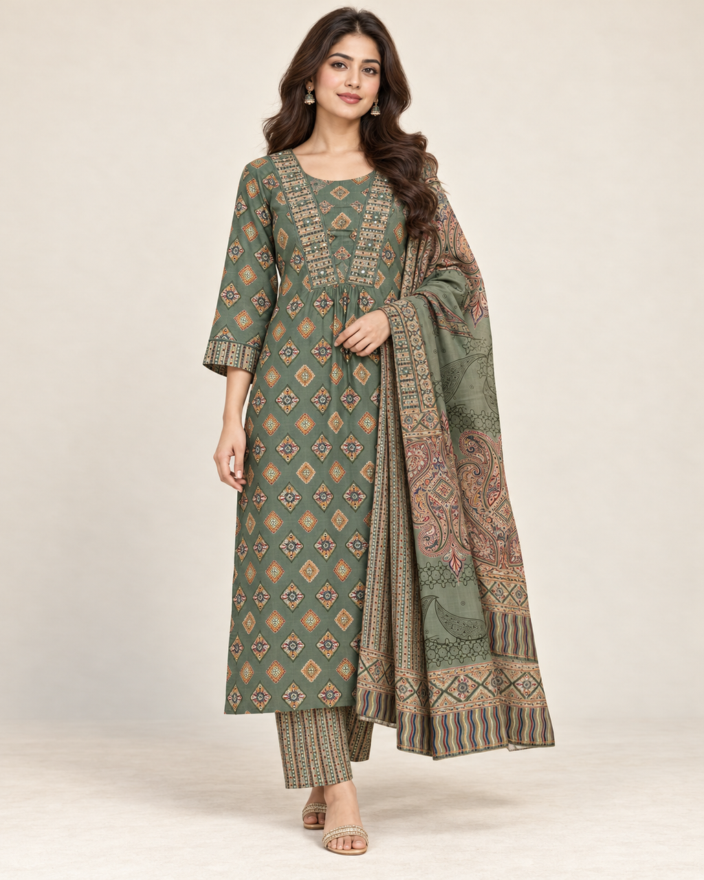 Pure Jute Cotton Suit
