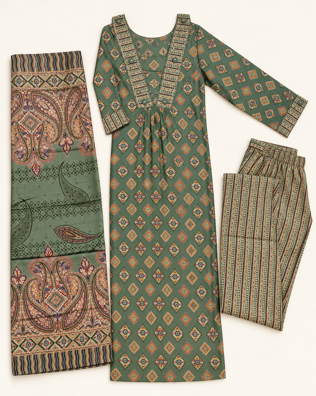 Pure Jute Cotton Suit