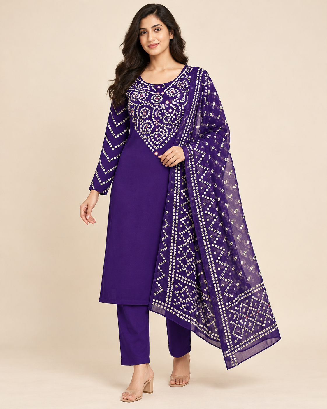 Pure Cotton Suit With Long Dupatta