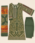Pure Karachi Designer Suit with Work on Neck